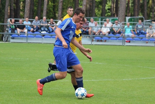 Konrad Stańczyk, 17-letni napastnik związany ostatnio z Koroną, zdobył dwa gole dla Broni