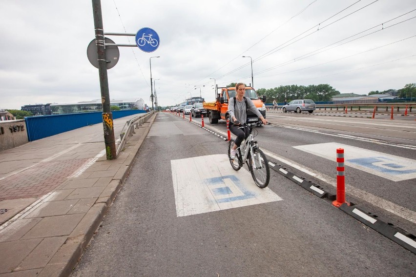 Kraków. Od września przywrócą dwa pasy ruchu dla aut na moście Grunwaldzkim 