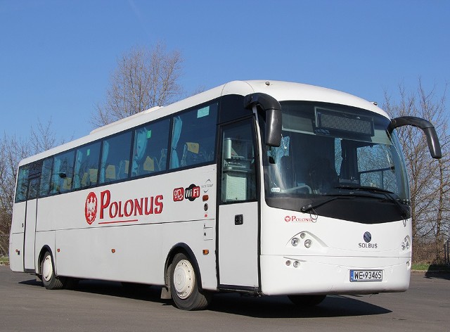 Firma PKS Polonus prowadzi kursy na linii Inowrocław - Warszawa