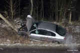 Wypadek koło Słowenkowa na drodze wojewódzkiej nr 162 [ZDJĘCIA]