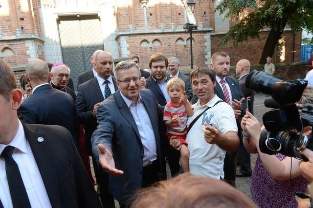 Wizyta prezydenta Bronisława Komorowskiego w ToruniuBronisław Komorowski