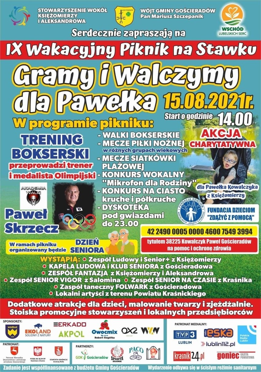 IX Wakacyjny Piknik na Stawku -Gramy i Walczymy dla Pawełka...