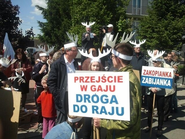 Protest na zakopiance.