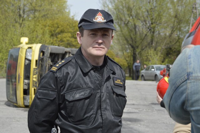 Jacek Szeligowski, komendant powiatowy PSP w Łowiczu