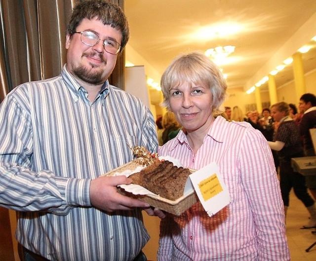 Na zdjęciu: pan Rafał z żoną Barbarą. Oboje byli gośćmi Festiwalu Smaków w Wielgiem. 