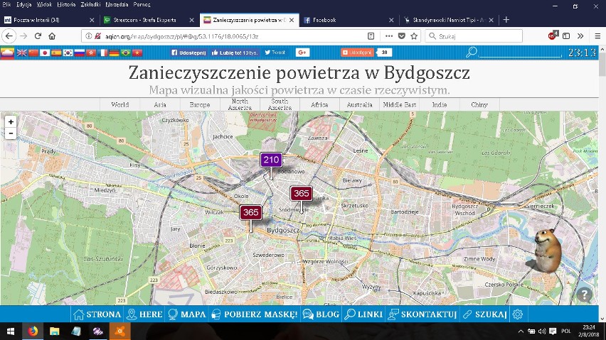 Smog w Bydgoszczy. Nasze miasto z najgorszym powietrzem w kraju. Normy jakości powietrza przekroczone ekstremalnie!