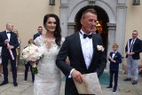 Piękny ślub i wesele naszego piłkarza. Łukasz Szymoniak i Wioletta powiedzieli sobie "tak". Byli znani zawodnicy i trenerzy [ZDJĘCIA, WIDEO]