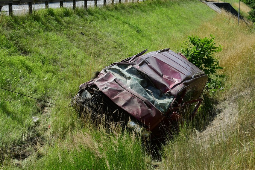 Wypadek na A4 na wysokości ul. Szopienickiej w Katowicach