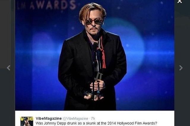 Johnny Depp (fot. screen z Twitter.com)