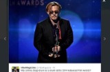 Pijany Johnny Depp przemawiał na gali Hollywood Film Awards [WIDEO]