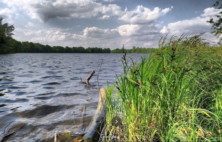 Jezioro Bajkał w Kamieńcu Wrocławskim.