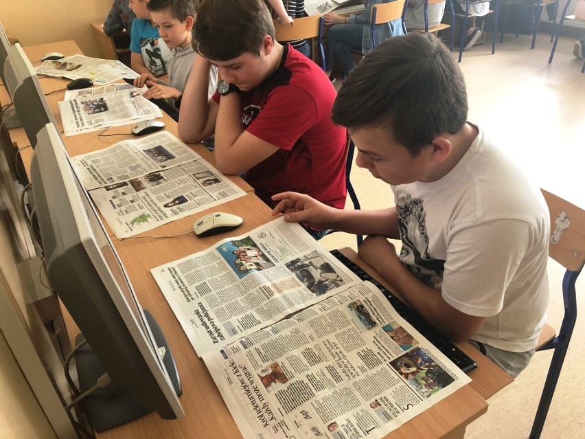 Kunin. Junior Media w szkole podstawowej. Uczniowie tworzą profesjonalną szkolną gazetkę pod okiem dziennikarzy Polska Press: ZDJĘCIA, WIDEO