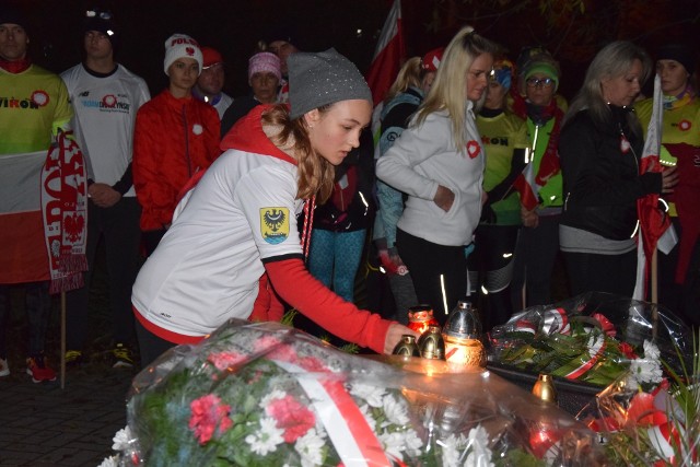 Nowosolscy biegacze uczcili niepodległość Polski, 10 listopada 2019 r.