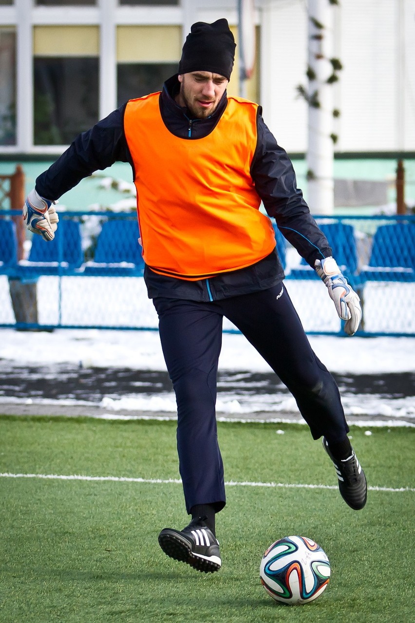  Pierwszy trening piłkarzy Zawiszy po powrocie z zimowego obozu
