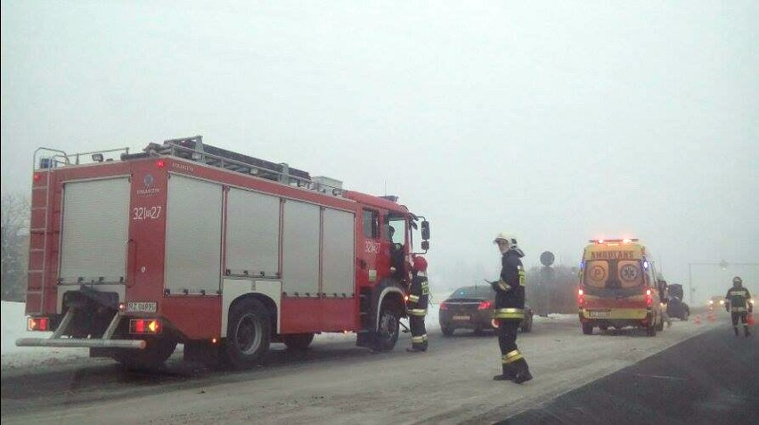 Rano doszło do wypadku na krajowej dziewiątce w Rudnej...