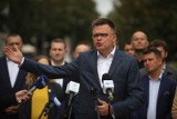 Kraków. Szymon Hołownia przedstawił w Nowej Hucie swoich "kandydatów na kandydatów" w wyborach