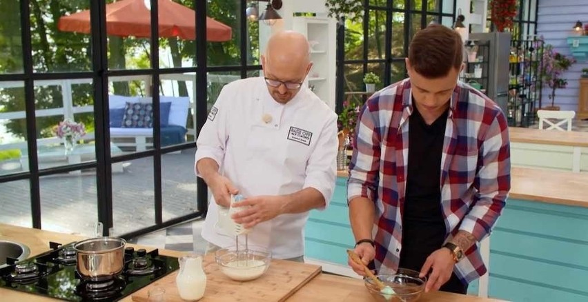 "Bake Off - Ale Przepis!". Rafał Jonkisz uczy się piec ciastka z jurorem "Bake Off - Ale ciacho!"