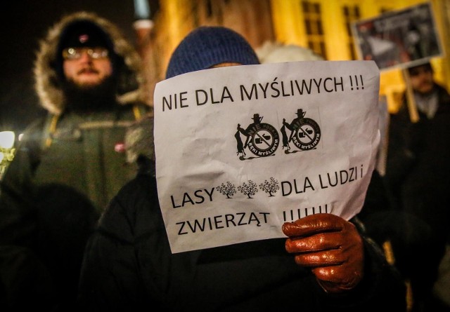 W Krakowie i w innych miastach Polski protestuje się przeciwko polowaniom na terenie miast