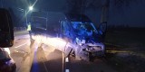 Wypadek w Załuziu, na DK 60. Zderzenie z udziałem ciągnika rolniczego, 17.12.2020