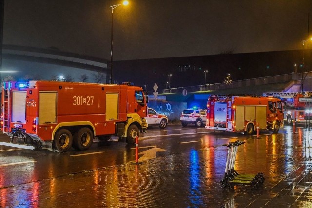 Pożar w KTW pojawił się w piątek 30 października ok. 19.00