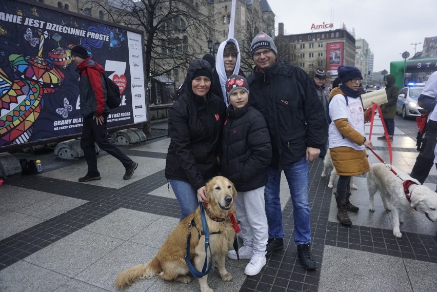 Mimo zimna i deszczu wolontariusze Wielkiej Orkiestry...