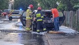 Bema. Pożar samochodu przy skrzyżowaniu z Pogodną w Białymstoku (zdjęcia) 