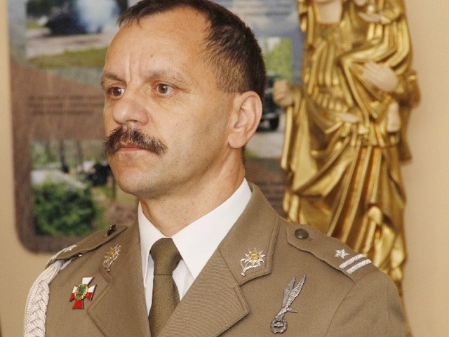 Na zdjęciu mjr Wiesław Szczepankiewicz.