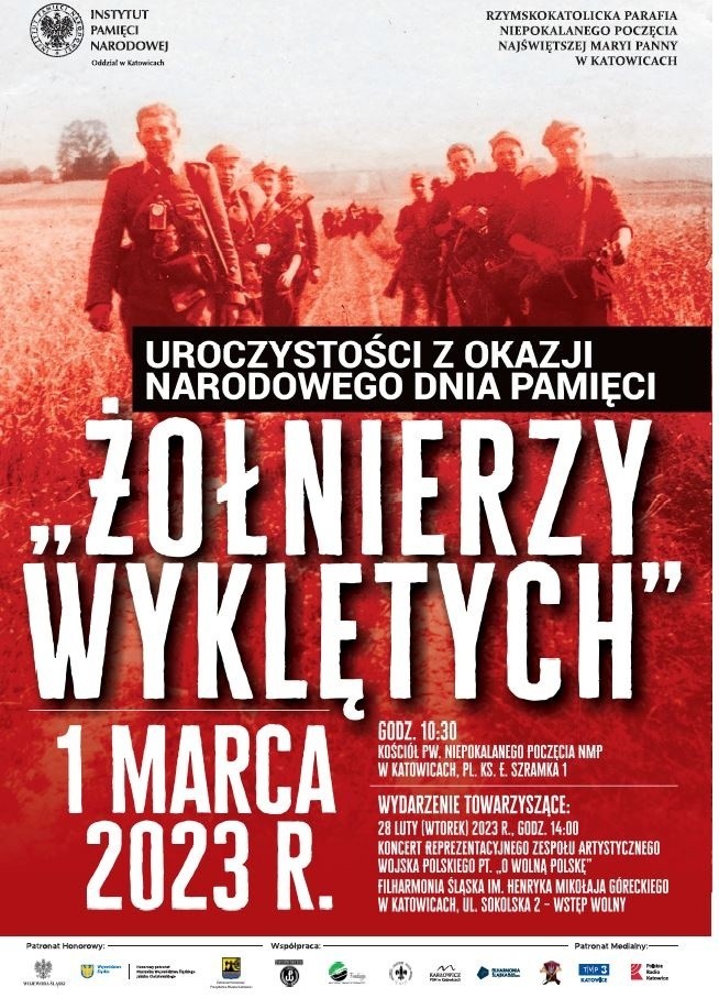 1 marca - Narodowy Dzień Pamięci „Żołnierzy Wyklętych”. Jakie wydarzenia organizowane są z okazji obchodów święta w woj. śląskim?