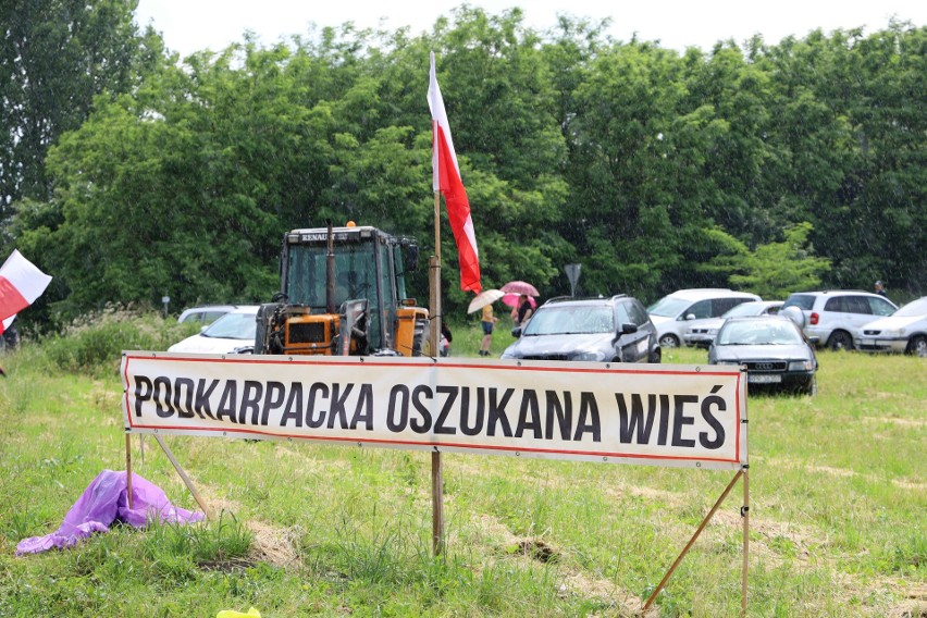 Blokada drogi krajowej 77 w Duńkowiczkach.