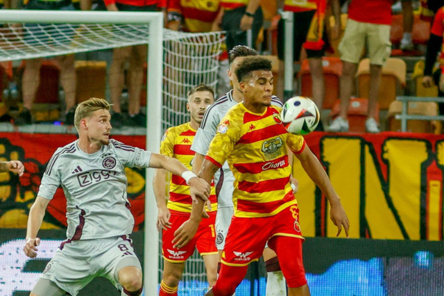 Jagiellonia Białystok - Ajax Amsterdam 1:4. Jaga zaczęła wspaniale, ale potem holenderski gigant był dużo lepszy (zdjęcia)