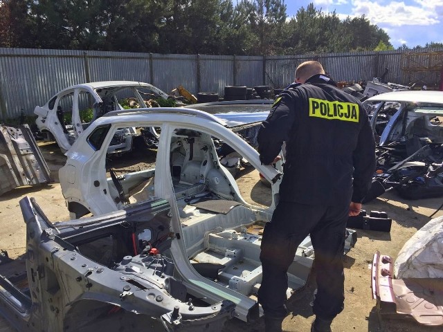 Wszystko zaczęło się od kradzieży samochodu marki Audi A8, wartego blisko pół miliona złotych. Pojazd zniknął w poniedziałek, (08.05.2017) w Poznaniu. Tego samego dnia informacja o kradzieży tego auta została przesłana do bydgoskiej komendy. Kryminalni wspólnie z poznańskimi kolegami ustalili, że najprawdopodobniej samochód jest ukryty na terenie województwa kujawsko-pomorskiego.Trop doprowadził ich do jednej z podbydgoskich miejscowości, gdzie dział punkt auto-szrot. Jeszcze tego samego dnia wieczorem, funkcjonariusze weszli na teren wytypowanej posesji. Podejrzenia się potwierdziły. Kryminalni znaleźli na szrocie skradzione auto, już częściowo rozebrane. Samochód miał założone kradzione tablice rejestracyjne na żnińskich numerach. Policjanci odkryli też na szrocie części samochodowe oraz porozcinane na „ćwiartki” elementy luksusowych aut. Funkcjonariusze zidentyfikowali osiem pojazdów skradzionych z Polski, z Niemiec, z Irlandii i Norwegii. Były to elementy od mercedesa, audi, bmw oraz peugeota. Co więcej, na terenie posesji odnalezione zostały urządzenia do zakłócania sygnału GPS.Wczoraj (10.05.2017) zatrzymani zostali doprowadzeni do prokuratury w Nakle nad Notecią. Oskarżyciel przedstawił wszystkim zarzuty  paserstwa o znacznej wartości. Grozi im do 10 lat pozbawienia wolności. Dodatkowo 40-latek będzie odpowiadać za ukrywanie dokumentu, którym nie miał prawa rozporządzać.Sąd po zapoznaniu się z aktami sprawy aresztował podejrzanych na trzy miesiące.INFO Z POLSKI 11.05.2017 - przegląd najciekawszych informacji ostatnich dni w kraju