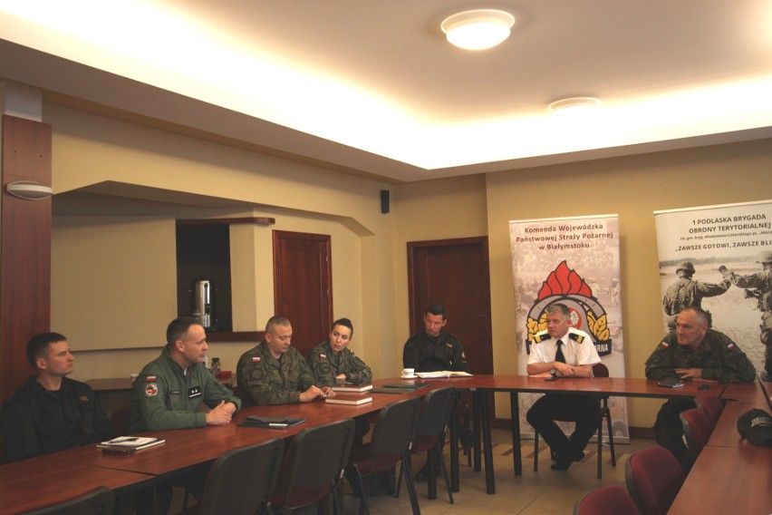 Podlaska Brygada Obrony Terytorialnej będzie współpracowała z KW Państwowej Straży Pożarnej w Białymstoku