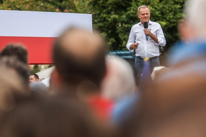 Donald Tusk w Sopocie: Jarosław Kaczyński powalczy w wyborach z Romanem Giertychem, jeśli szef PiS będzie „jedynką” w Świętokrzyskiem