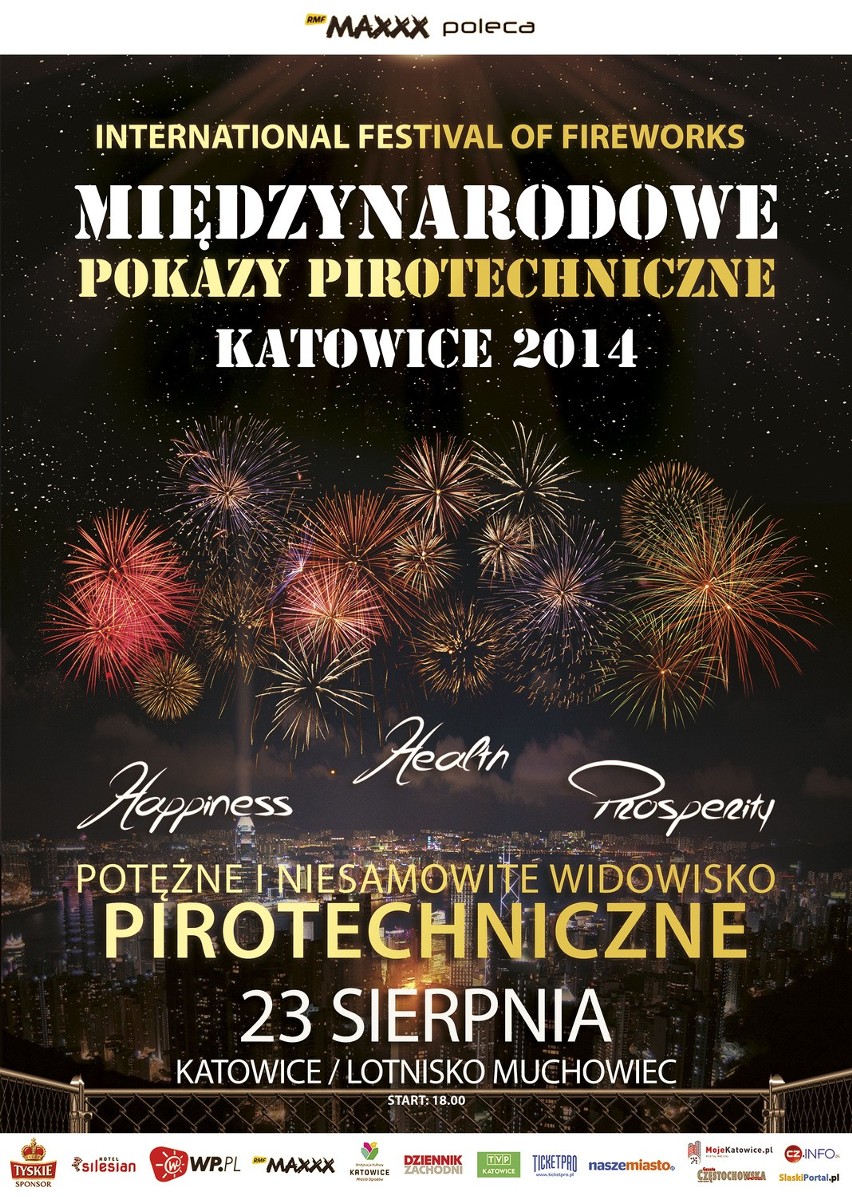 Międzynarodowe Pokazy Pirotechniczne w Katowicach 2014