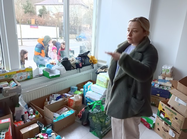 Nika Iwanienczyk ze Stowarzyszenia Białorusinów na Pomorzu organizuje pomoc dla uchodźców z Ukrainy