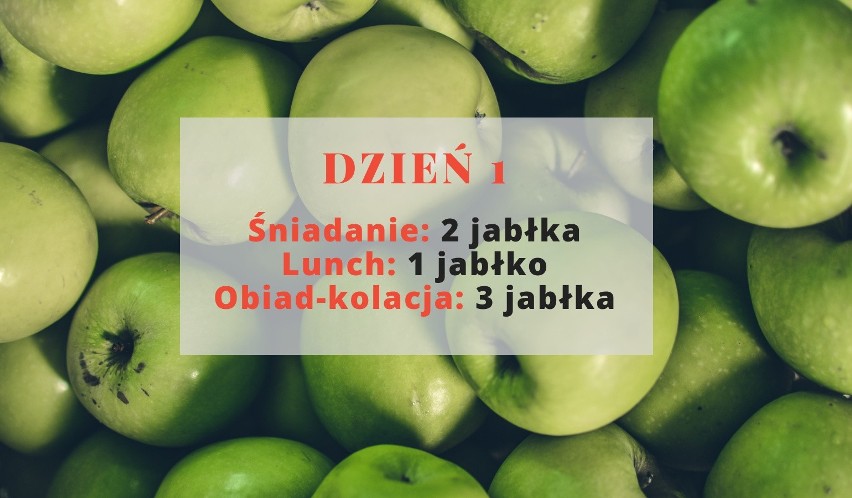 Śniadanie: 2 jabłka....