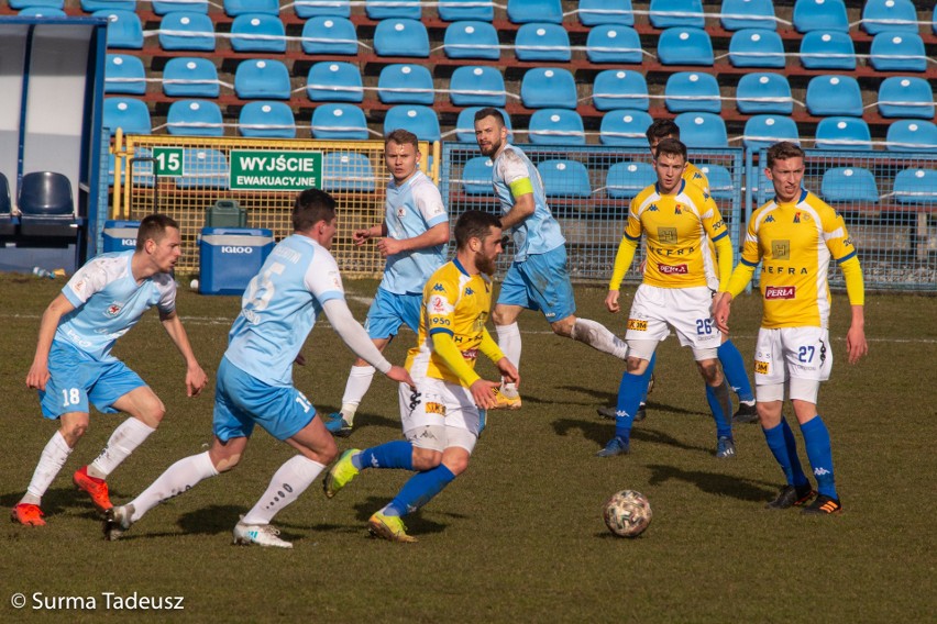 Błękitni Stargard - Motor Lublin 1:1. Powrót na ławkę trenera Topolskiego. ZDJĘCIA