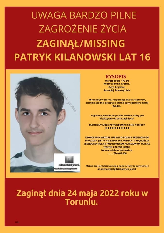 Gdzie jest 15-letni Patryk z Brzozówki? Od rana trwały poszukiwania na Wiśle - wspólne policji i WOPR