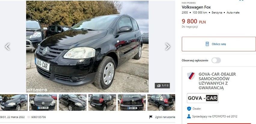 Najtańsze samochody używane na sprzedaż na Podkarpaciu. Te auta możesz mieć za mniej niż 10 tysięcy złotych. Zobacz oferty!