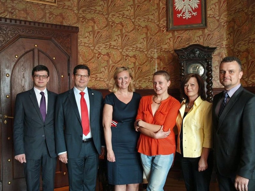 Natalia Sikora z wizytą u wiceprezydenta Słupska