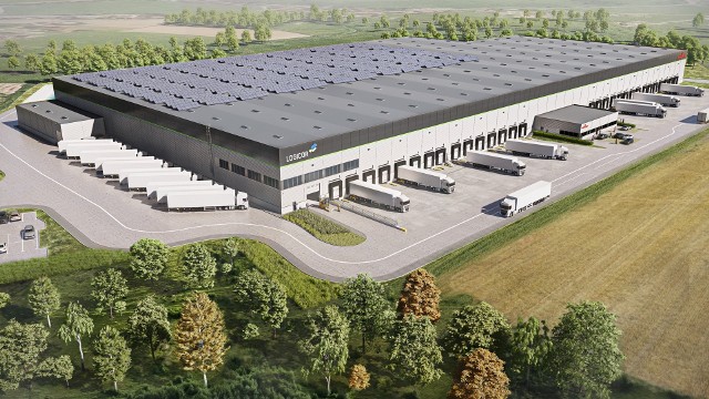 Wizualizacja nowej części fabryki Royal Canin w Niepołomickiej Strefie Inwestycyjnej pod Krakowem