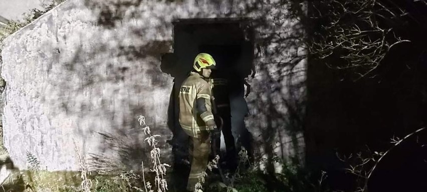 Pożar w pustostanie koło Czaplinka