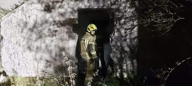 Pożar w pustostanie koło Czaplinka