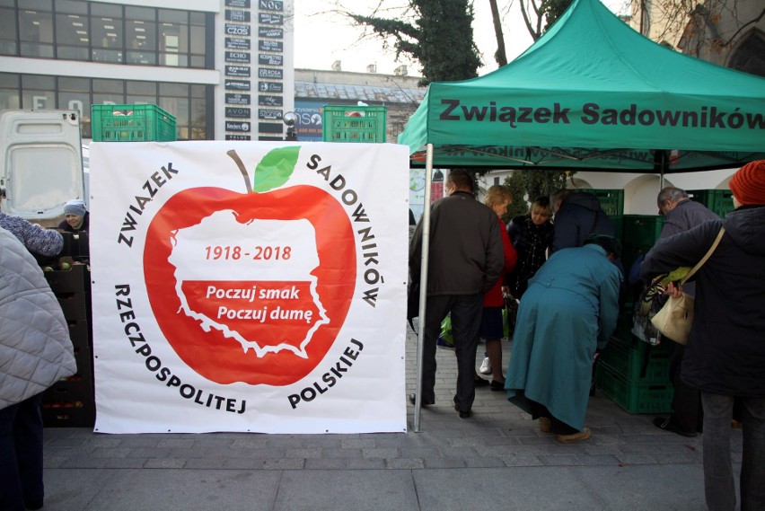 Wielu chętnych na darmowe jabłka w Lublinie. Owoce rozeszły się w ekspresowym tempie