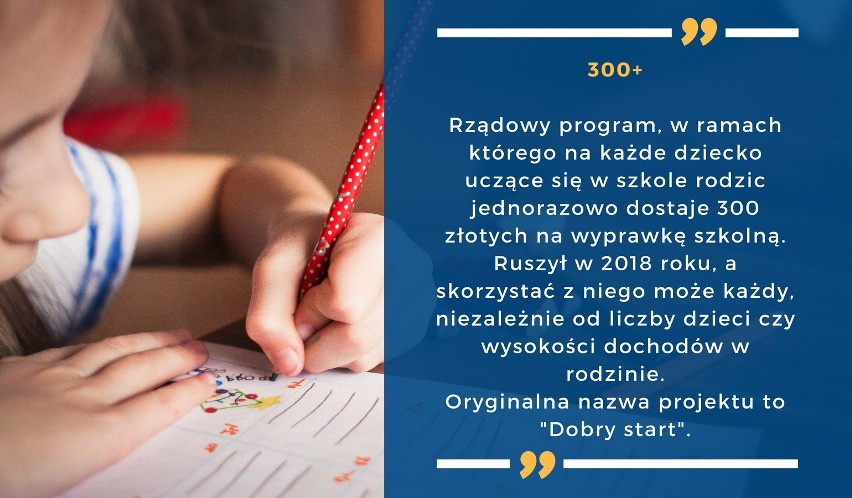 Rządowy program, w ramach którego na każde dziecko uczące...