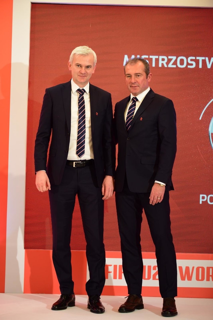 Marek Koźmiński z Jackiem Magierą w Warszawie w 2017 roku...