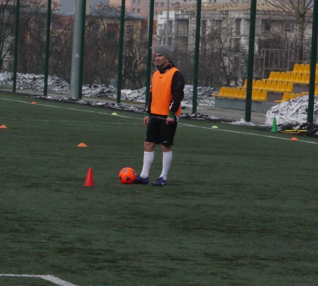 Adrian Bartkowiak trenował w poniedziałek z Radomiakiem Radom.