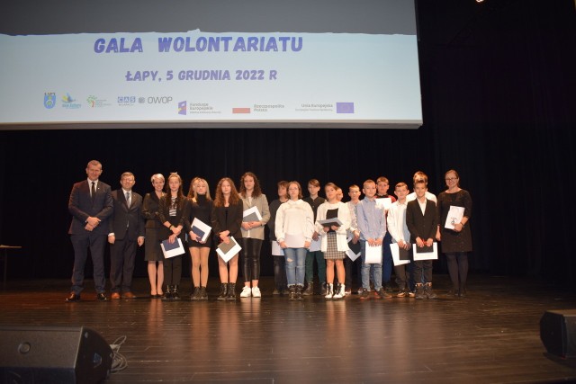 Gala Wolontariatu w Łapach. Najaktywniejsi wolontariusze z regionu nagrodzeni.