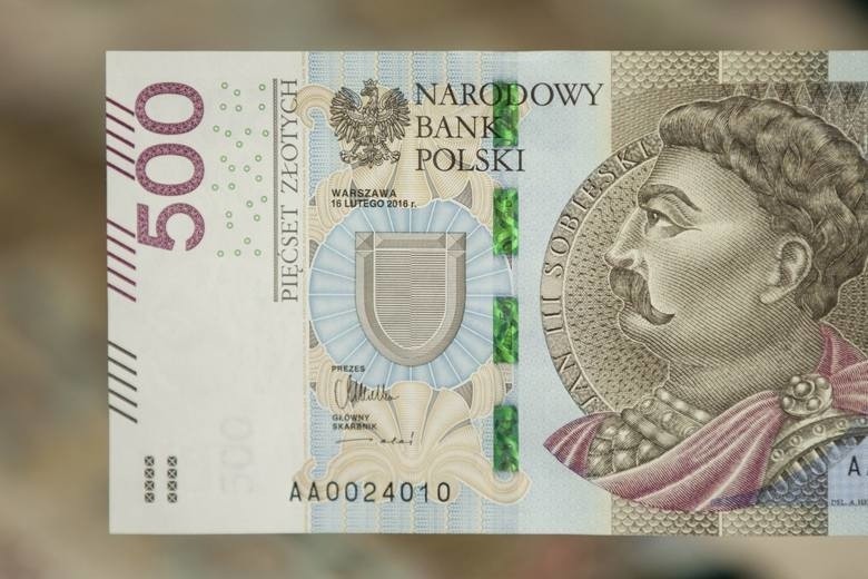 500 zł Nowy banknot z wizerunkiem Jana III Sobieskiego. W obiegu od 10.02.2017. Zobacz jak wygląda