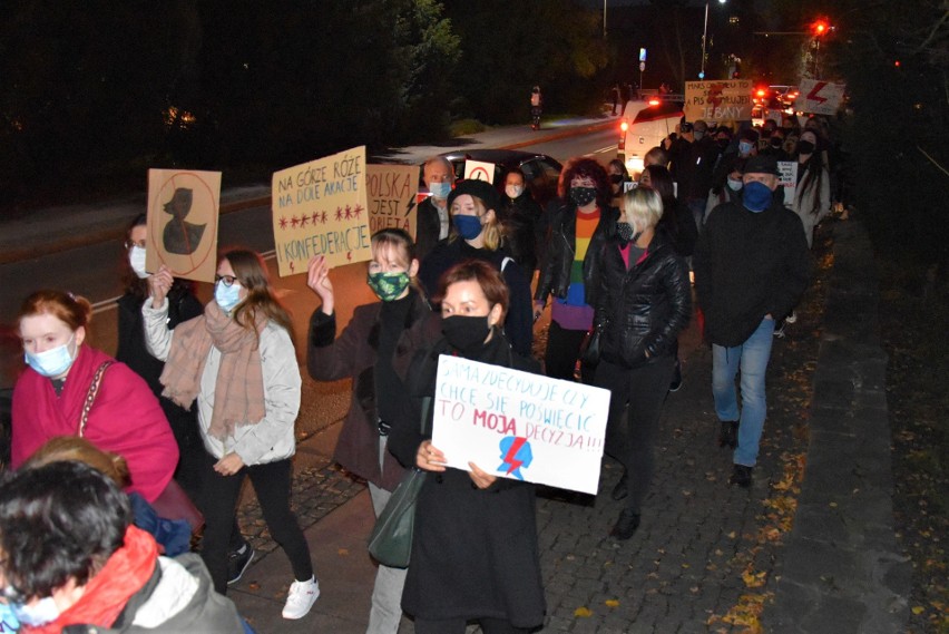 Jeden z protestów przeciwko zaostrzeniu prawa aborcyjnego z...